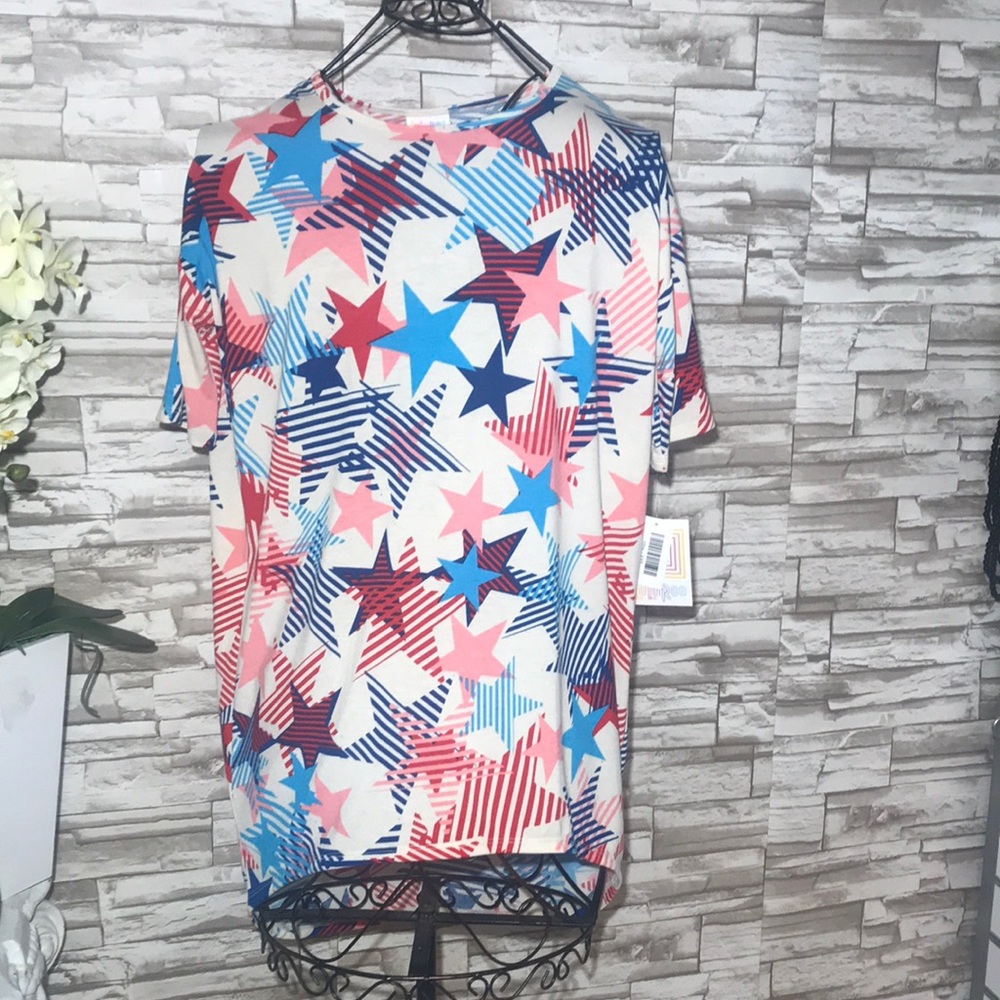 LuLaRoe Stars Shirt Tee IRMA Tunic Top